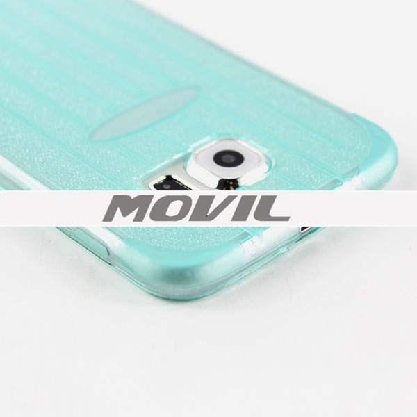 NP-2499 Maleta de TPU polvo del brillo funda para Samsung S6-5